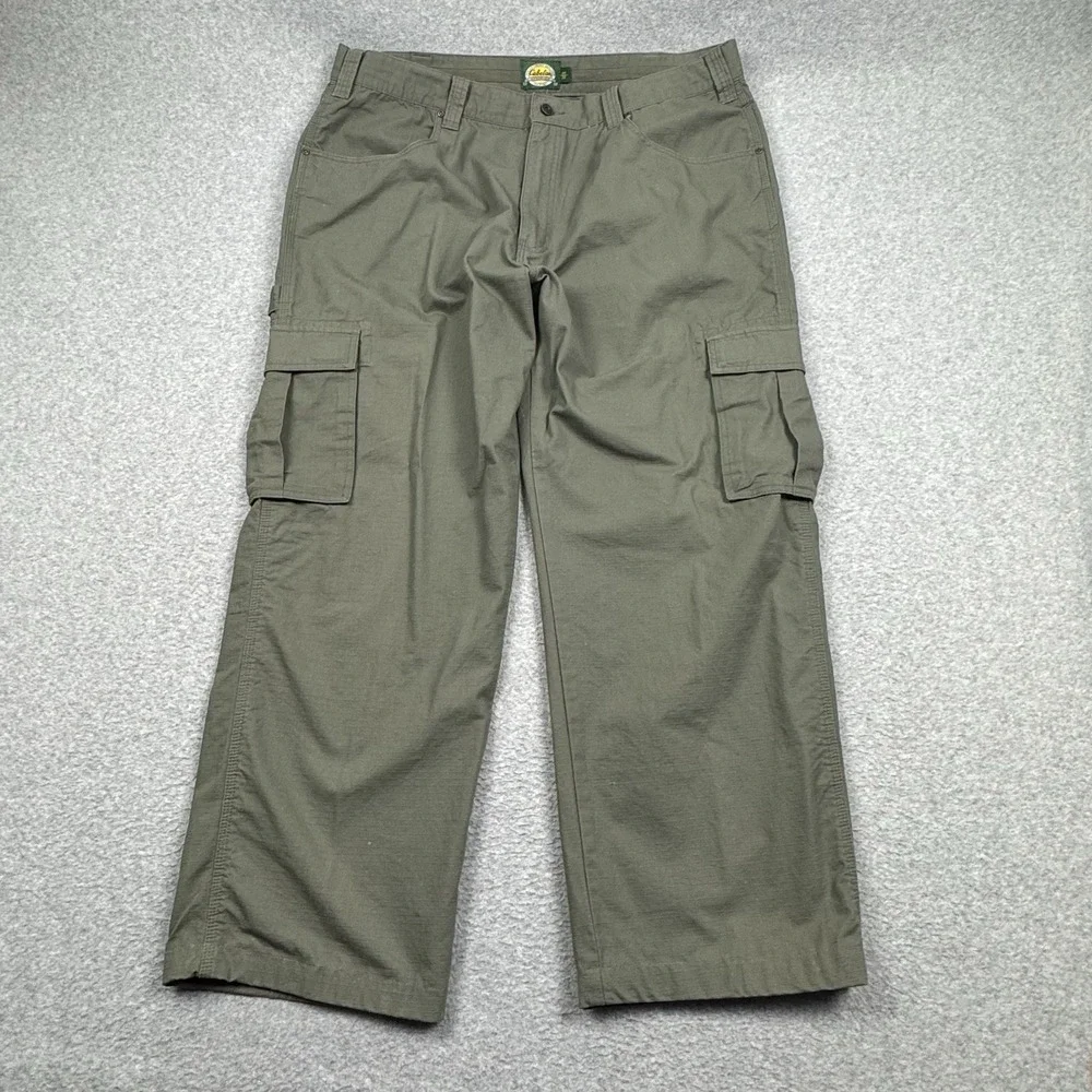 Cabela's Rip Stop Cargo Pants Mens 40x30‎ Hammer Loop Outdoor Hiking Work Gorp